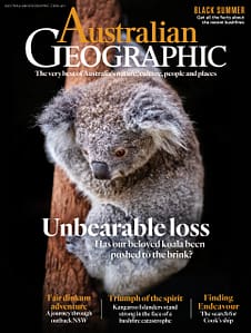 Cover of the March/April 2020 edition of the Australian Geographic magazine that contains my Fire Friend or Foe article