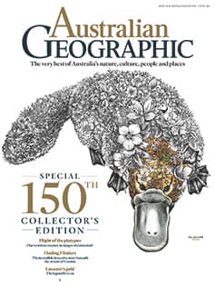 Cover of the 150th edition of Australian Geographic Magazine